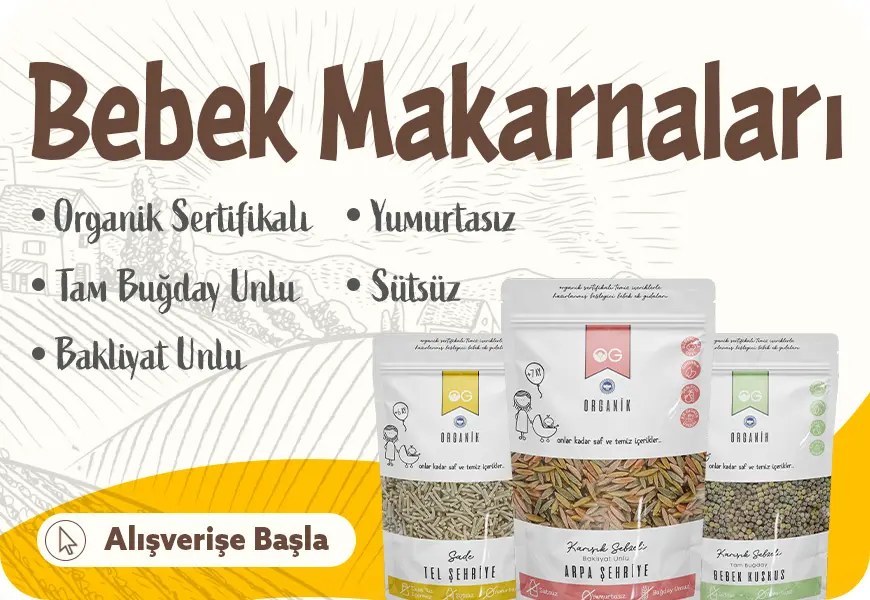 Organik Bebek Makarnaları