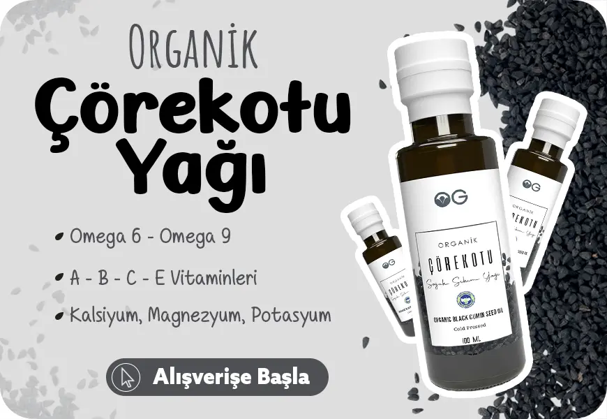 Organik Çörekotu yağı