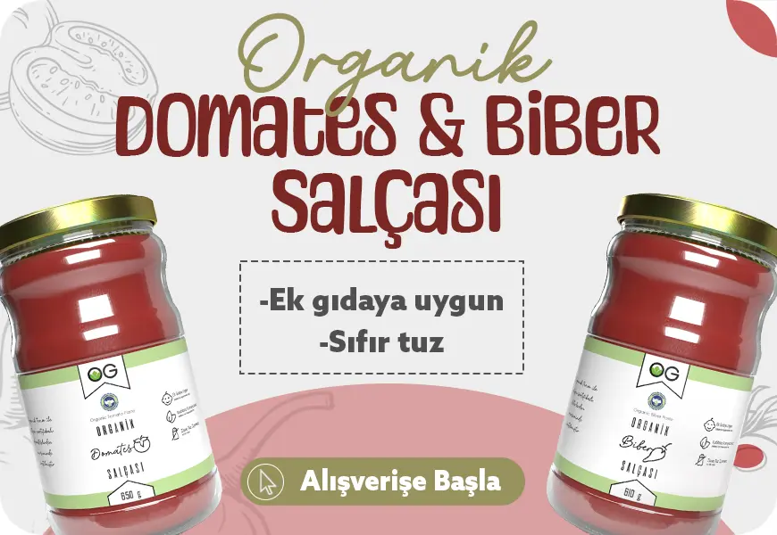 Organik Domates Biber Salçaları