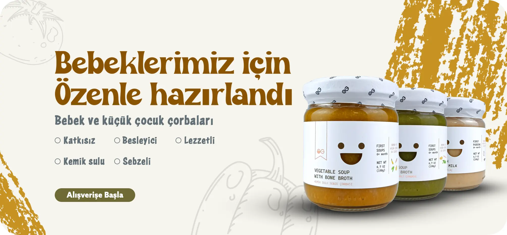 Kemik Sulu Doğal Bebek Çorbaları