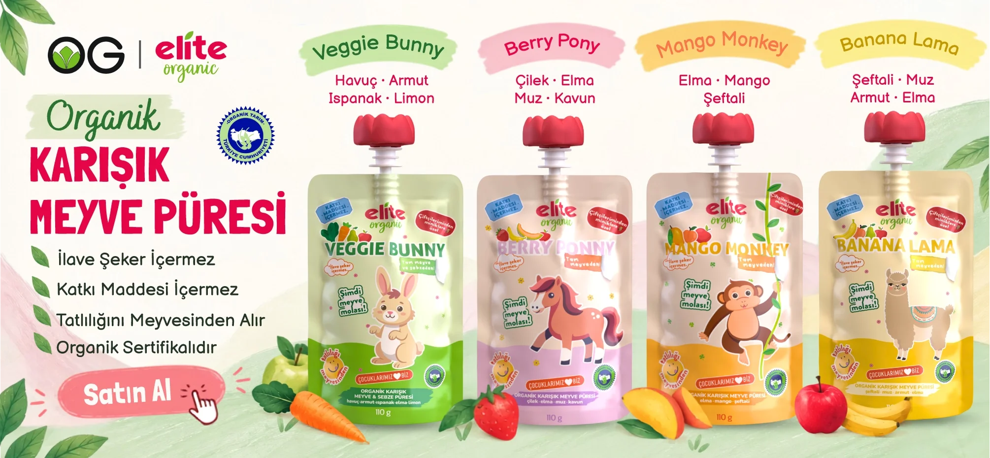 Organik Meyve Püreleri OG Store’da