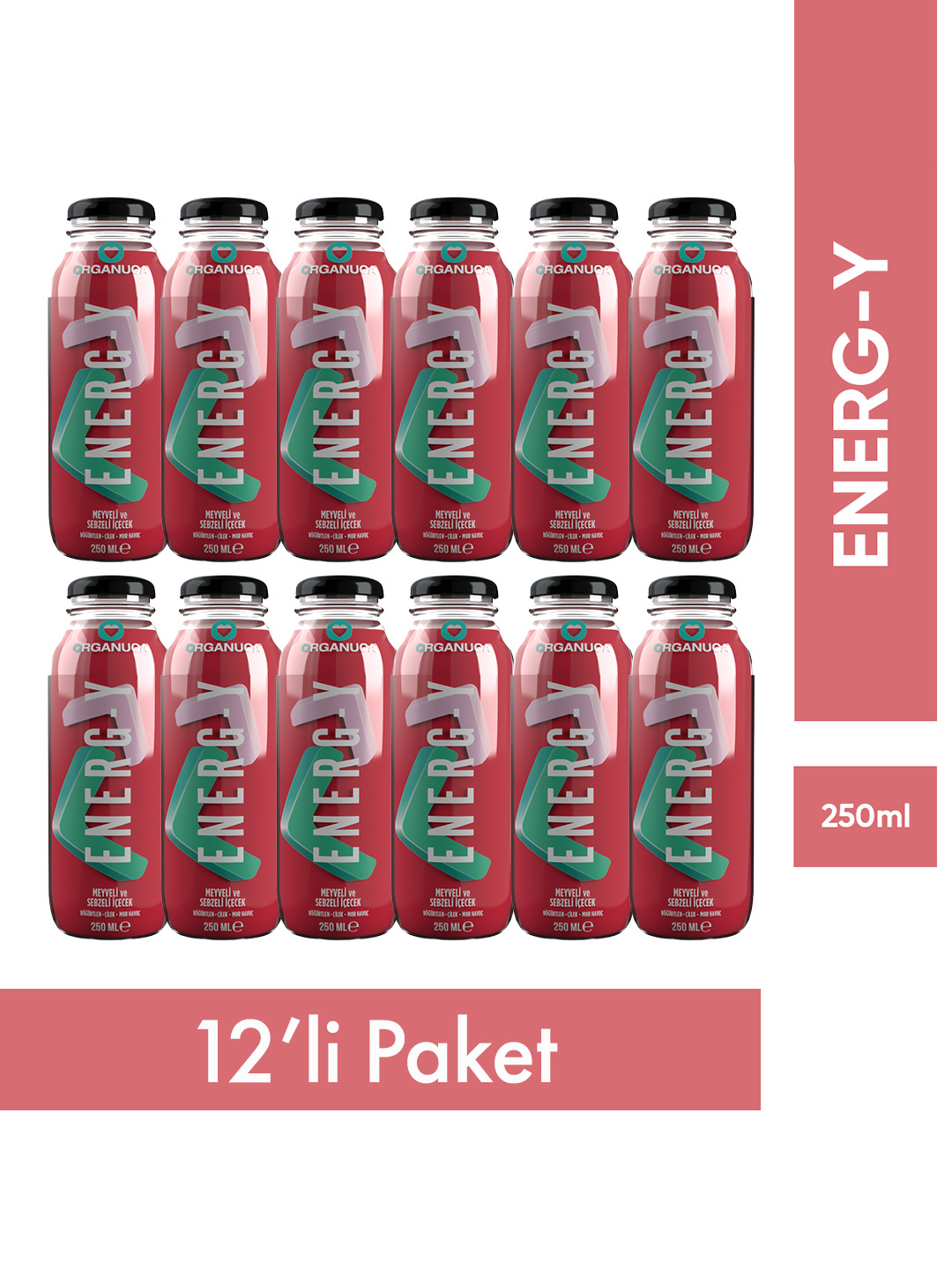 12'li ENERG-Y Smoothie 250 Ml (Meyve-Sebze Suyu/Püresi)