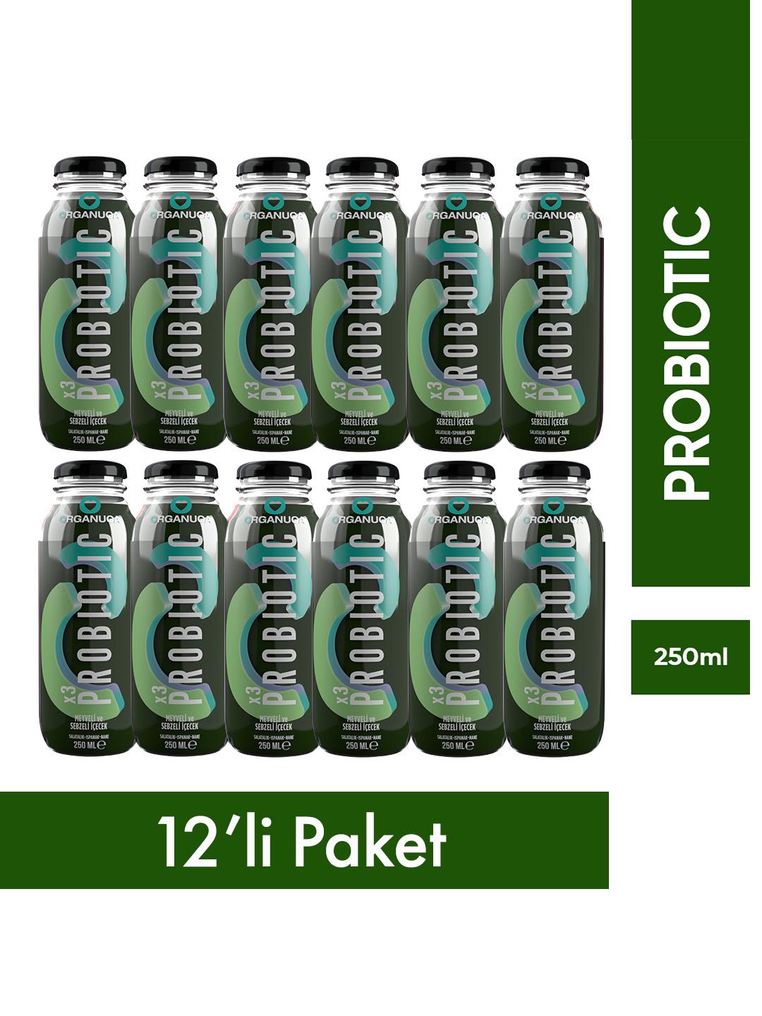 12'li Probiotic Smoothie 250Ml (Meyve-Sebze Suyu/Püresi)