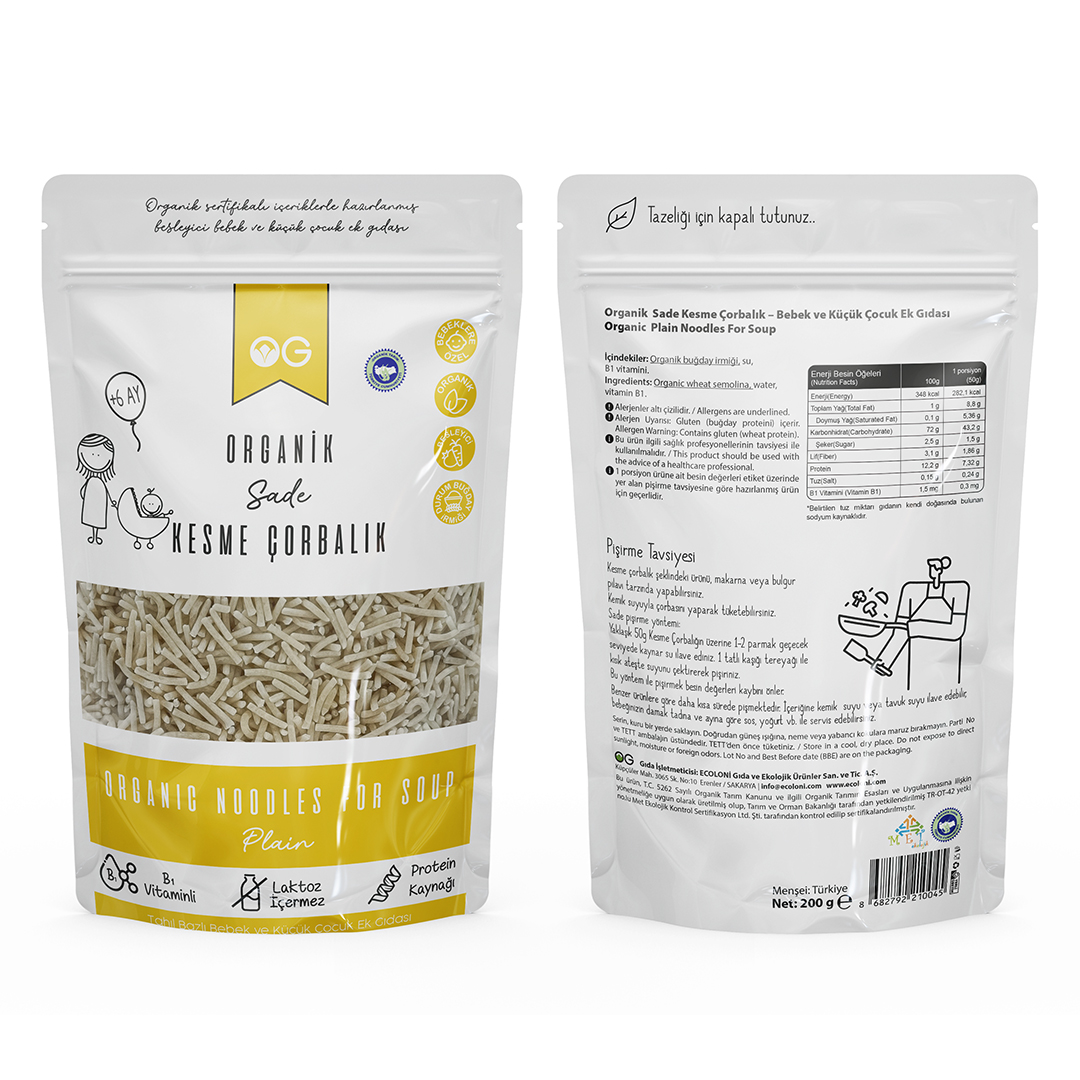3'lü Organik Çorbalık Ve Şehriye Seti +8 Ay 3'lü Organik Çorbalık Ve Şehriye Seti +8 Ay