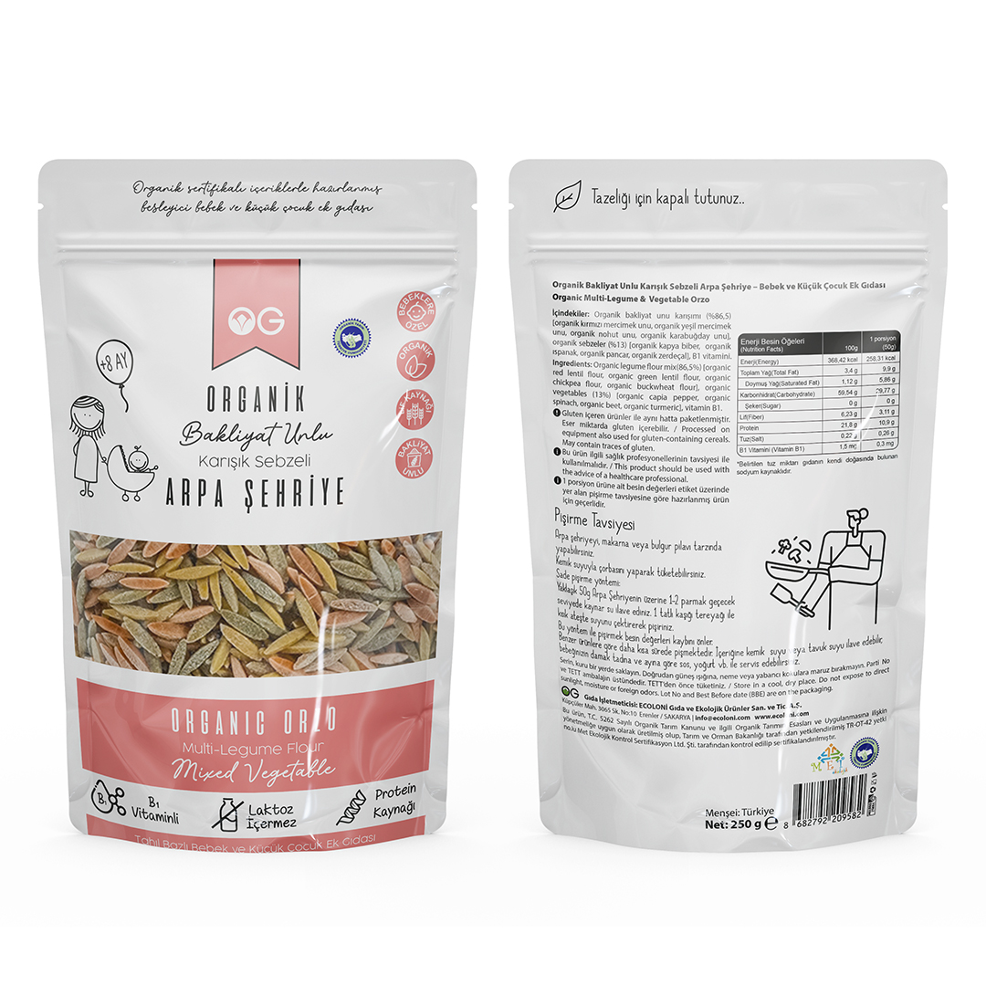 4'lü Organik Bakliyat Unlu Makarna Seti +8 Ay 4'lü Organik Bakliyat Unlu Makarna Seti +8 Ay