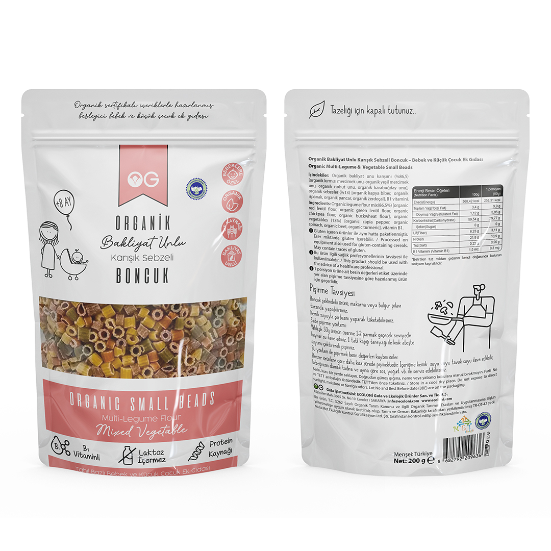 4'lü Organik Bakliyat Unlu Makarna Seti +8 Ay 4'lü Organik Bakliyat Unlu Makarna Seti +8 Ay