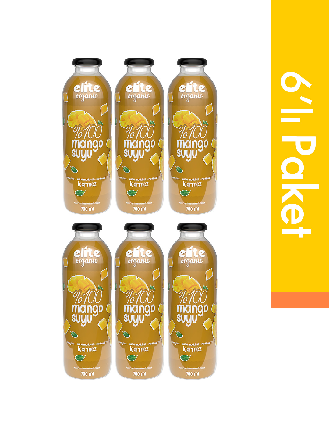 6'lı %100 Mango Suyu 700 Ml