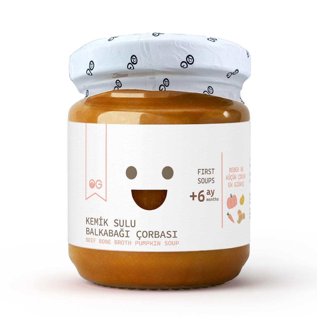 Kemik Sulu Balkabağı Çorbası 200g +6 Ay Kemik Sulu Balkabağı Çorbası 200g +6 Ay