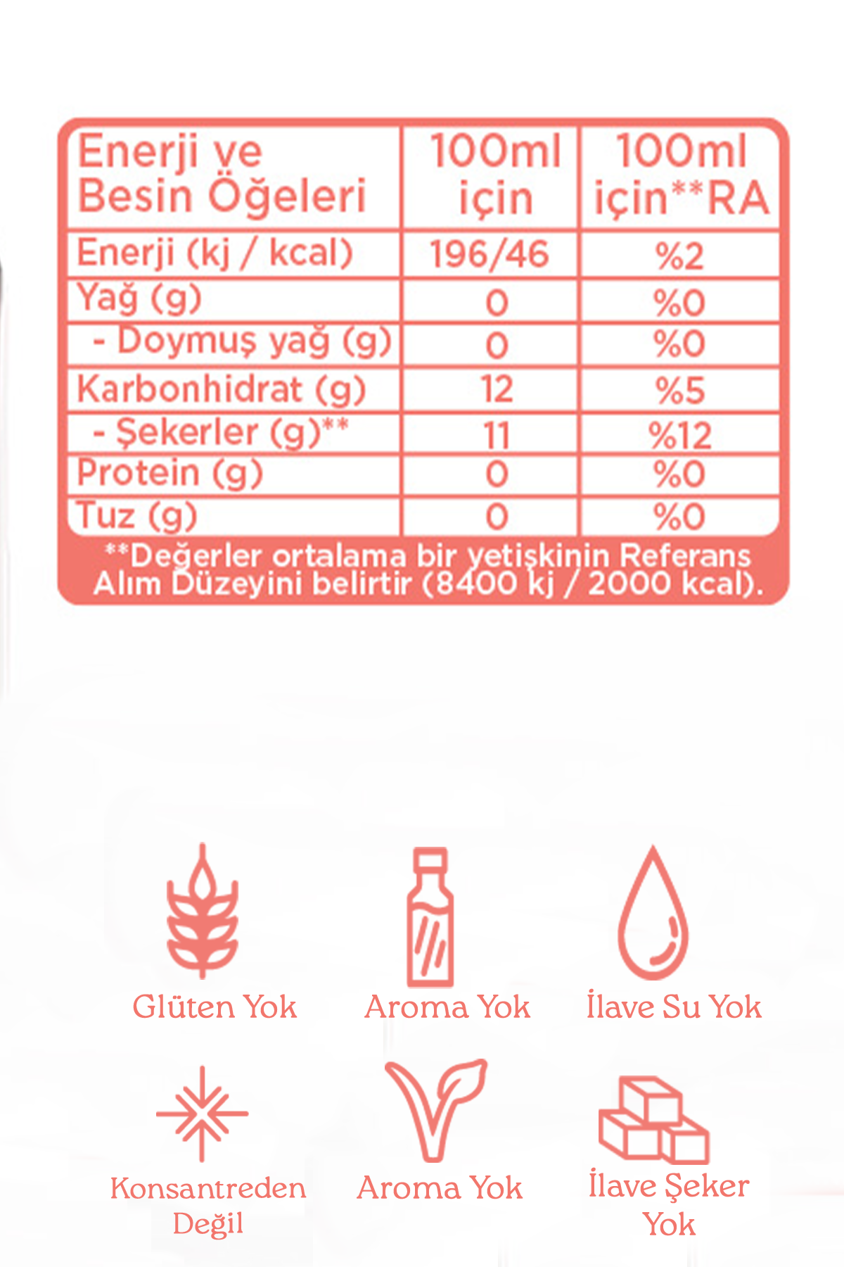 Organik Çilekli Limonata 946 Ml Organik Çilekli Limonata 946 Ml