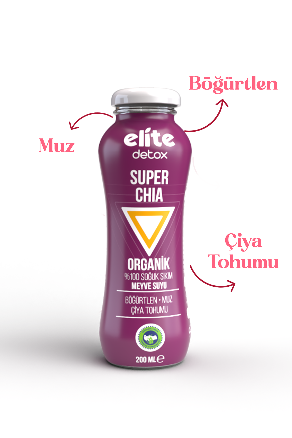 Organik Detox Super Hero (Chıa) 200 Ml Organik Detox Super Hero (Chıa) 200 Ml