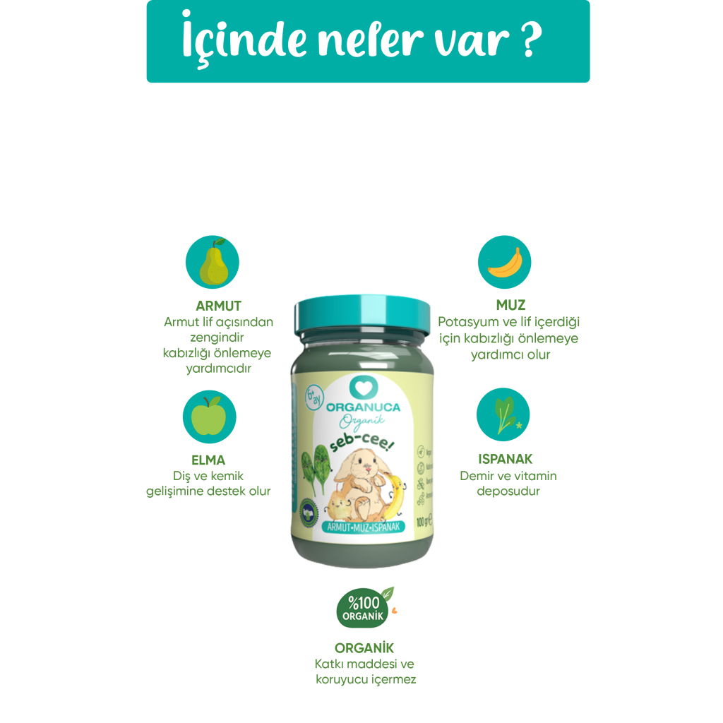 Organik Ek Gıda Seb-Cee 100 G Organik Ek Gıda Seb-Cee 100 G