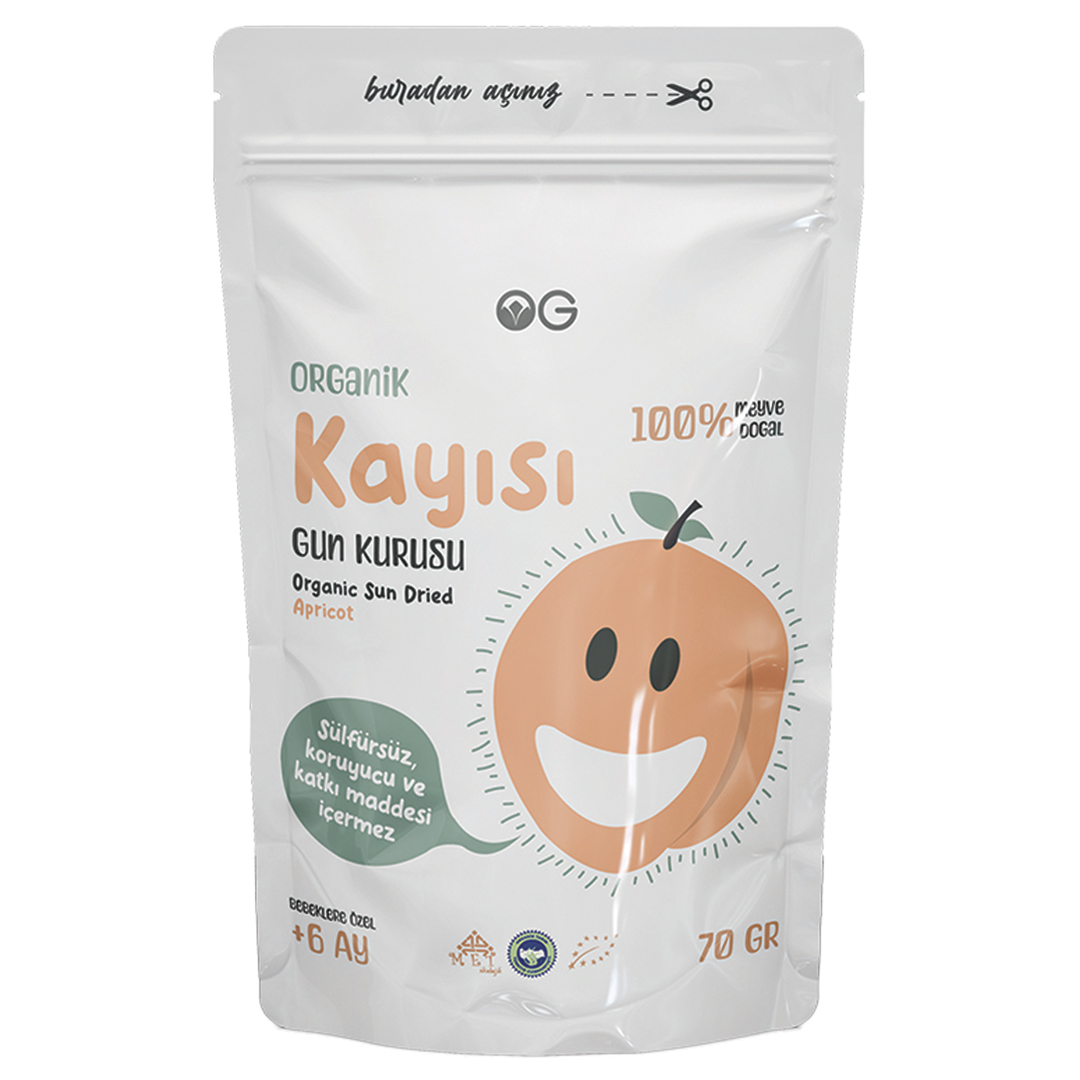 Organik Kayısı Kurusu 70 Gr