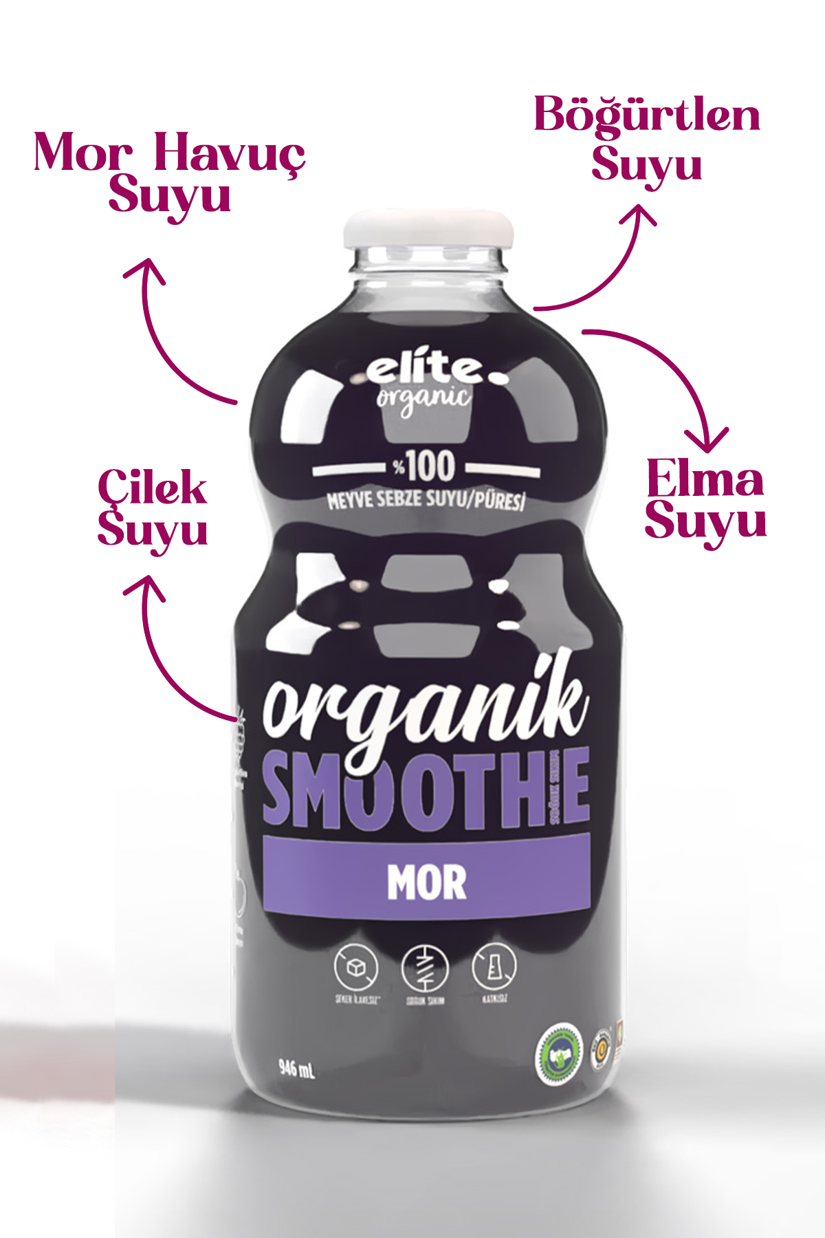 Organik Mor Smoothıe 946 Ml Organik Mor Smoothıe 946 Ml