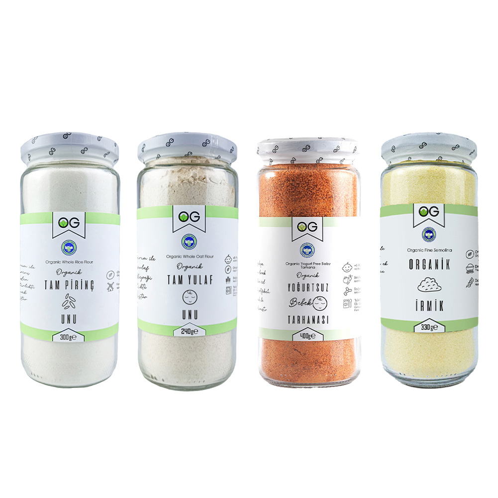 Organik Sertifikalı Bebek Ek Gıda Hazırlama Süt Alerjen Seti +6 Ay