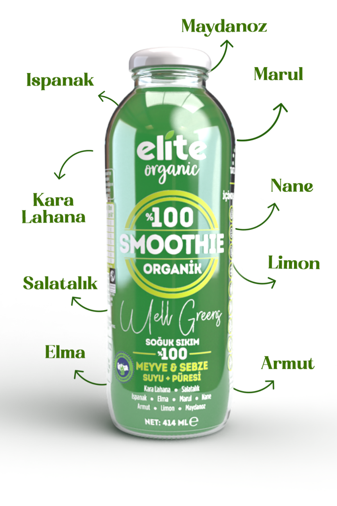 Organik Smoothıe Well Greens 414 Ml Organik Smoothıe Well Greens 414 Ml