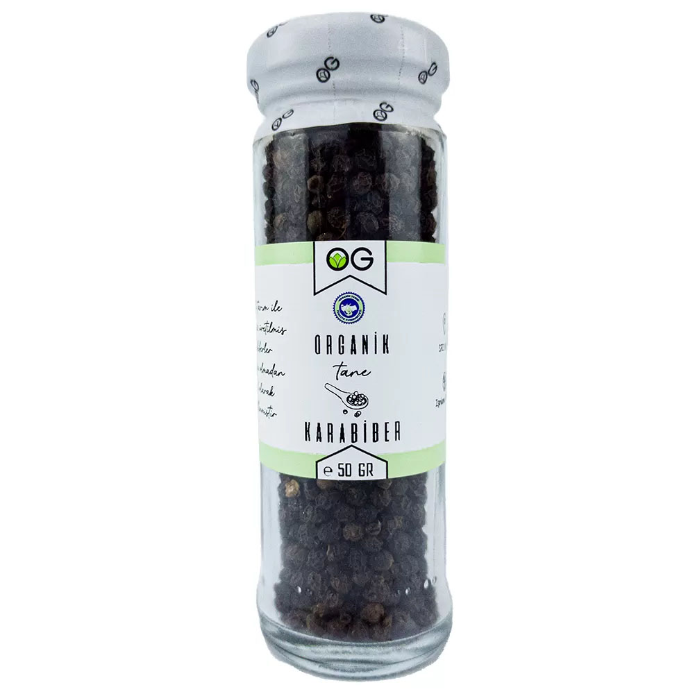 Organic Black Peppercorns 55 G