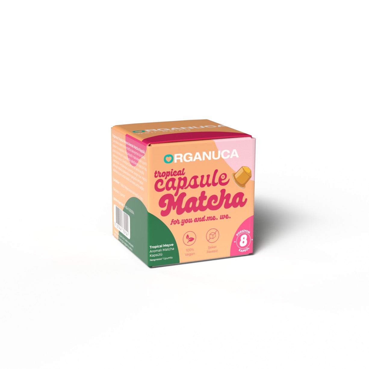 Tropical Meyve Aromalı Matcha Kapsülü - 8 Kapsül