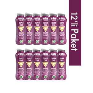 12'li Organik Super Hero (Chia) %100 Meyve-Sebze Suyu 200 Ml