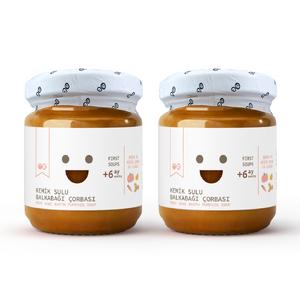 2'li Kemik Sulu Balkabağı Çorbası 200g +6 Ay