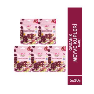 5'li Organik Narlı Meyve Küpleri (5 x 30 Gr)