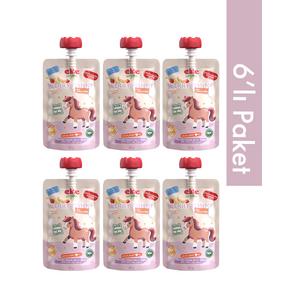 6’lı Berry Pony Organik Karışık Meyve Püresi 110 Gr (6 Adet)