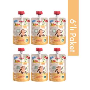 6’lı Mango Monkey Organik Karışık Meyve Püresi 110 Gr (6 Adet)