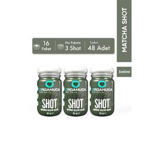 Avantajlı 16 Paket 3'lü Matchalı Meyveli İçecek Matcha Shot 60 Ml – 48 Adet
