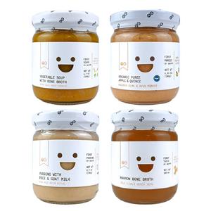 Bebek Ek Gıda Kavanoz Mama Seti +6 Ay ( Püre, Çorba, Kemik Suyu, Sütlaç )