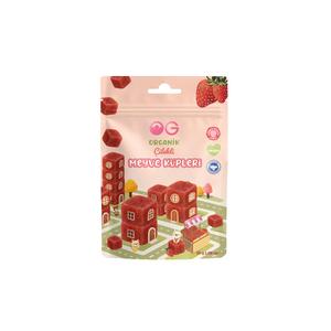 Organik Çilekli Meyve Küpleri 30 Gr