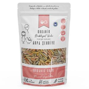 Organik Karışık Sebzeli Bakliyat Unlu Arpa Şehriye 250 Gr +8 Ay