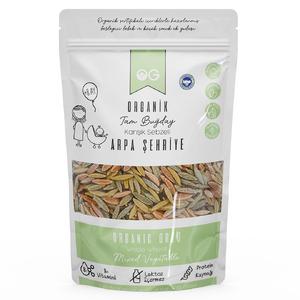 Organik Karışık Sebzeli Tam Buğday Arpa Şehriye 250 Gr +8 Ay