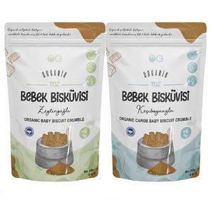 Organik Keçiboynuzlu Ve Zeytinyağlı Bisküvi Tozu Seti +6 Ay