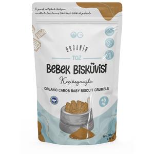 Organik Keçiboynuzlu Toz Bebek Bisküvisi 240 Gr +6 Ay