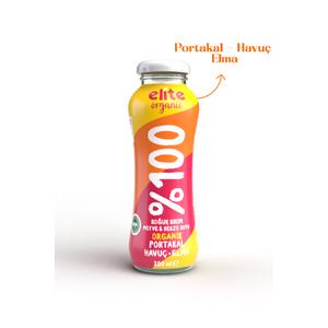 Organik Elma-Portakal-Havuç Suyu 200 Ml