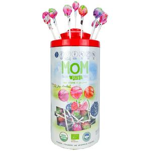 Silindir Organik Lolipop (Çilek, Karpuz, Yaban mersini ve C Vitamini) 200 Adet