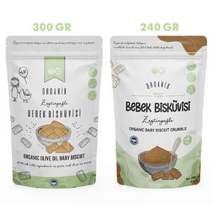 Organik Bebek Bisküvisi ve Bisküvi Tozu Seti +6 Ay